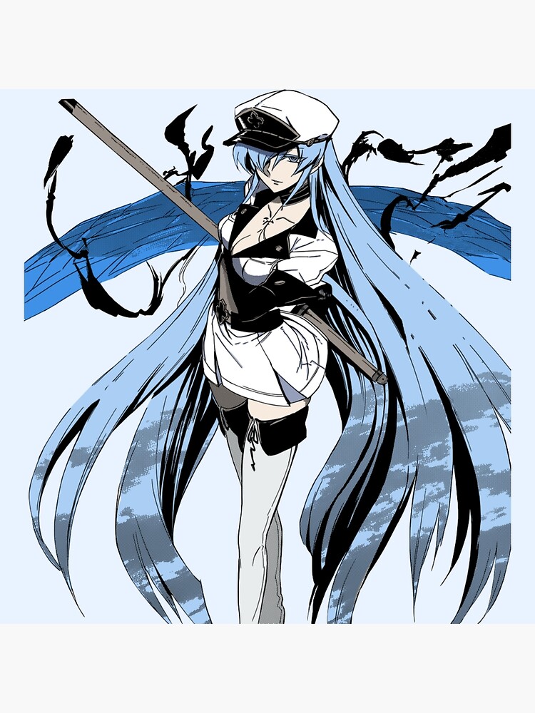 Esdeath Akame Ga Kill Anime Girl Gift | Art Board Print