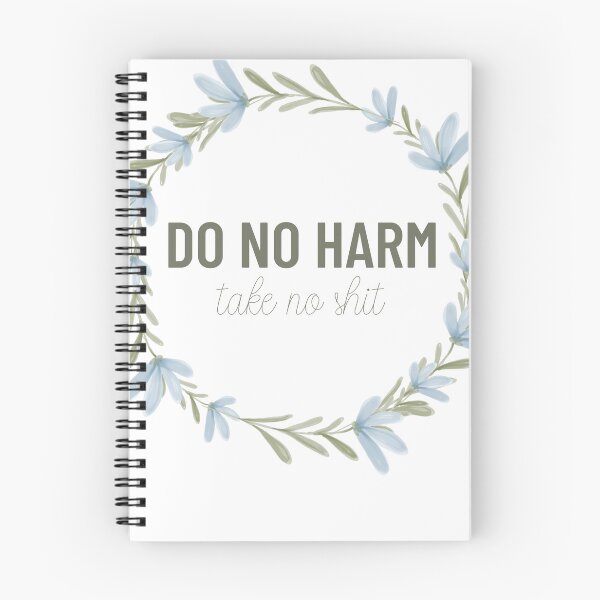 Item preview, Do No Harm Take No Shit Greenery designed and sold by annmariestowe.