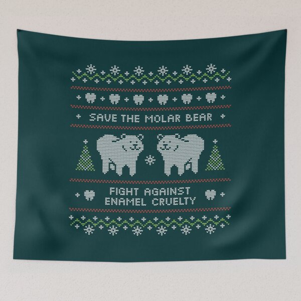 Item preview, Ugly Christmas Sweater Molar Bear Dental   designed and sold by starthingsmis17.