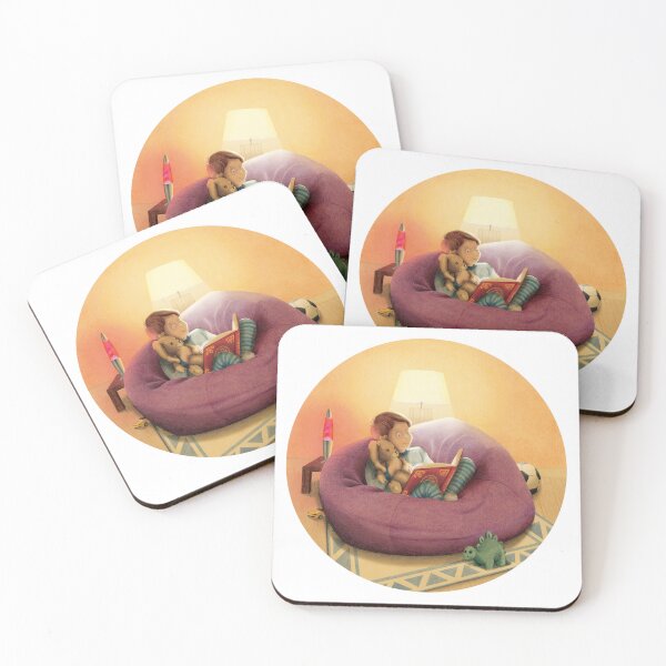 Item preview, child who reads designed and sold by Iris Créa.