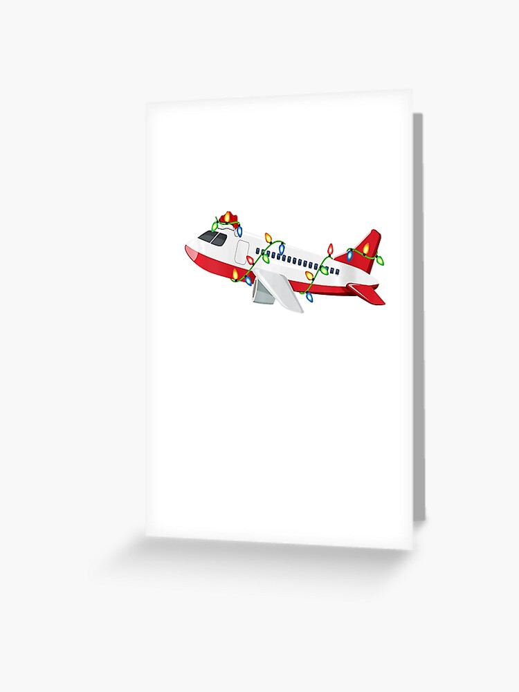 Cat with Santa hat on an airplane Large Christmas Stocking