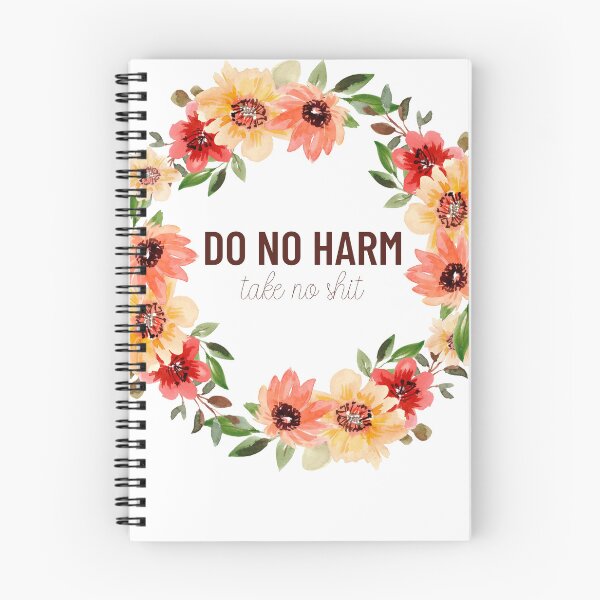 Item preview, Do No Harm Take No Shit Bold Florals designed and sold by annmariestowe.