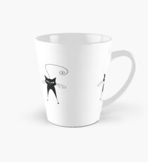 Black cat silhouette Tall Mug