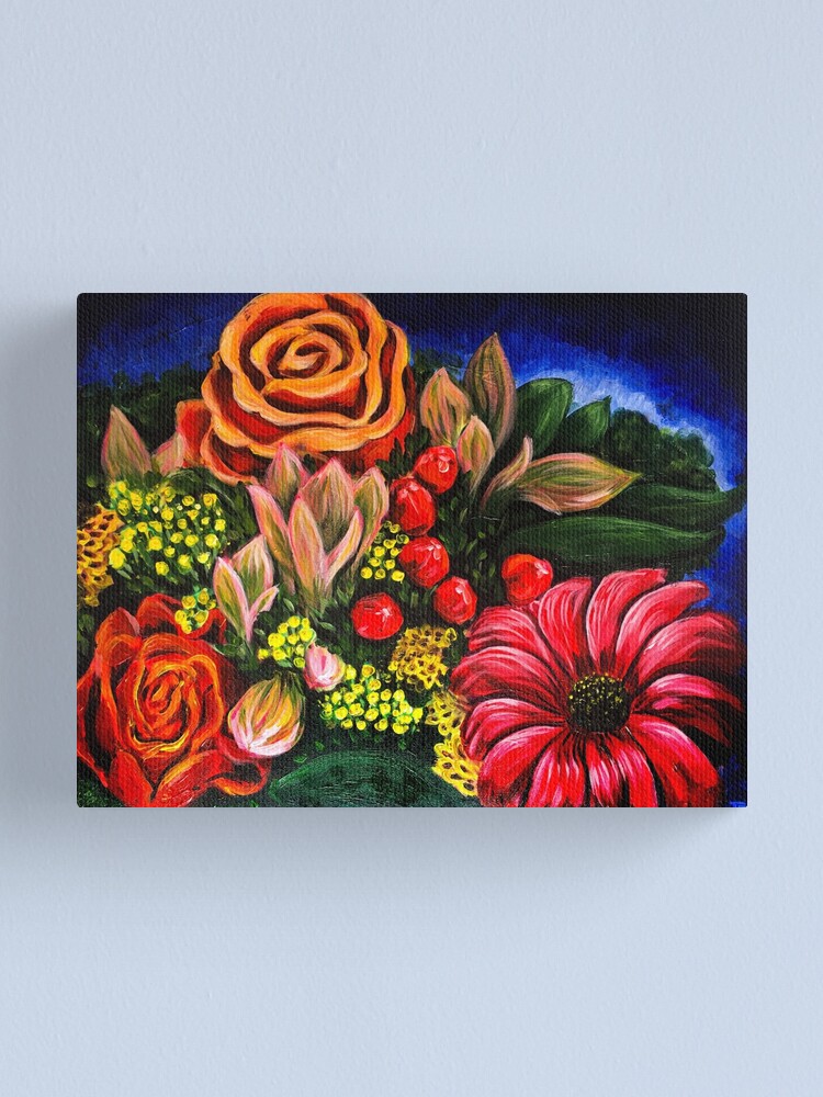 20 X 20 Hibiscus Original Landscape Painting Canvas Art by 