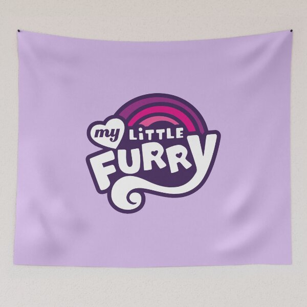 Item preview, My Little Furry Logo Parody designed and sold by everything4eva.