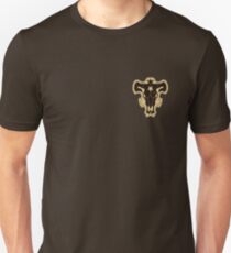 Schwarze Bullen Slim Fit T-Shirt