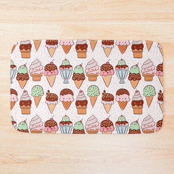 Item preview, Kawaii ice cream pattern  designed and sold by Yarafantasyart.