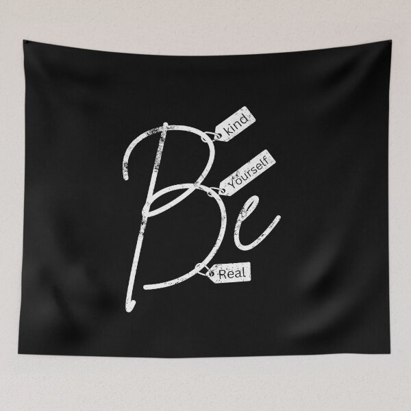 Item preview, be kind be yourself be real - design text based designed and sold by made-by-love-.