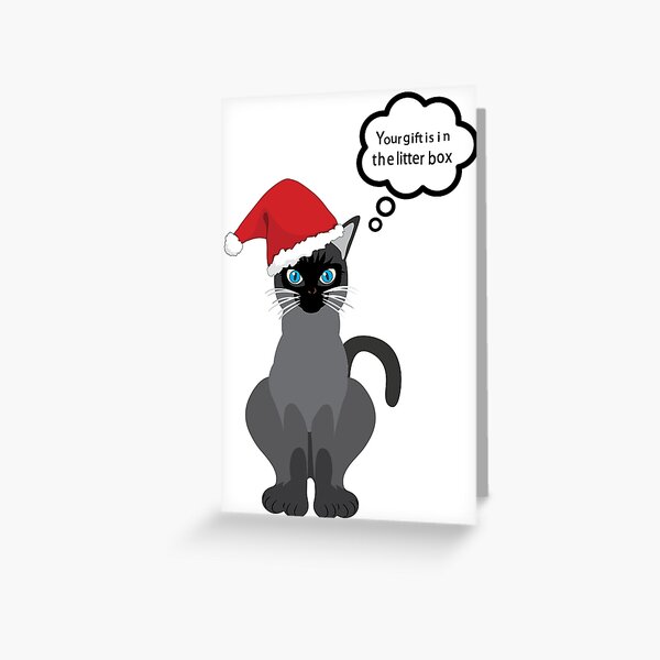 CHRISTMAS CAT Greeting Card