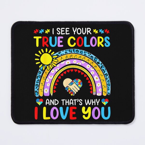 Item preview, Autism Awareness I See Your True Colors Rainbow Puzzle Piece  designed and sold by benniekvolv.