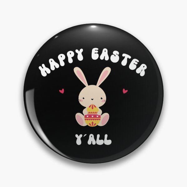 Item preview, HAPPY EASTER YALL - cute easter wishes designed and sold by KatisDesign.