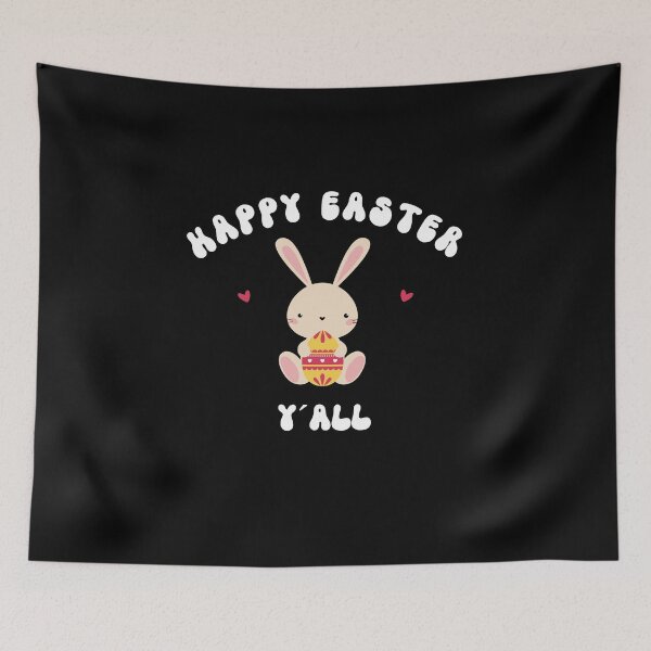 Item preview, HAPPY EASTER YALL - cute easter wishes designed and sold by KatisDesign.