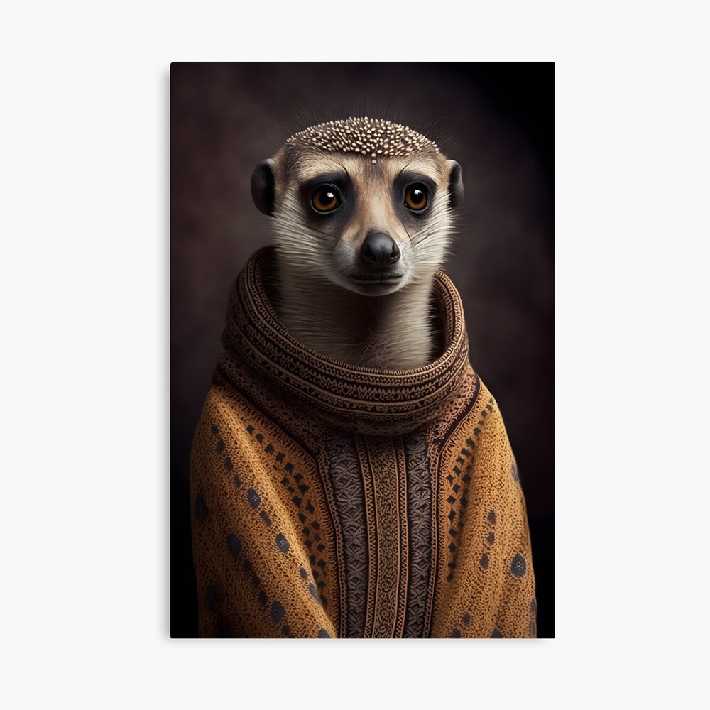 Meerkat, Portrait of Meerkat, Exotic Animal | Art Print