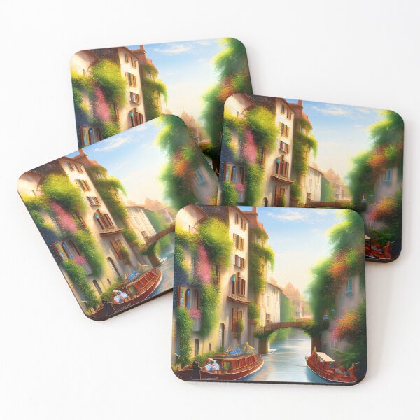 Item preview, River boats and canals designed and sold by dykerphotoart.
