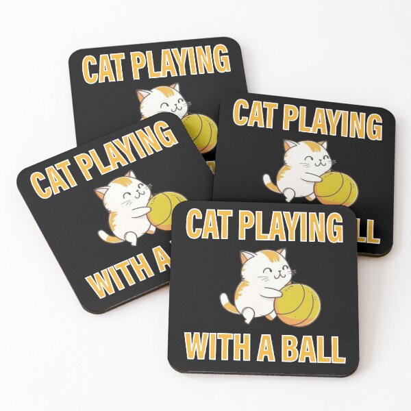Item preview, cat playing with a ball of string designed and sold by Beauti-artist.
