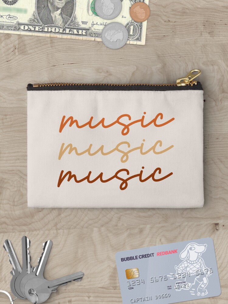 Thumbnail 3 of 4, Zipper Pouch, Three Music designed and sold by newmariaph.