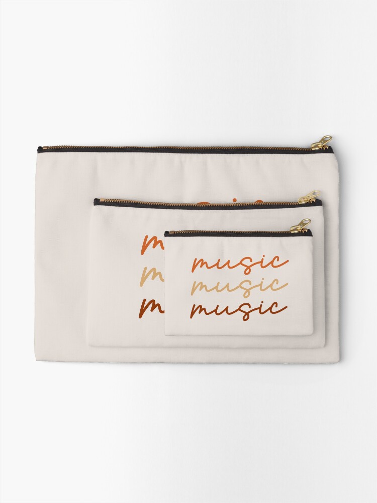 Thumbnail 2 of 4, Zipper Pouch, Three Music designed and sold by newmariaph.
