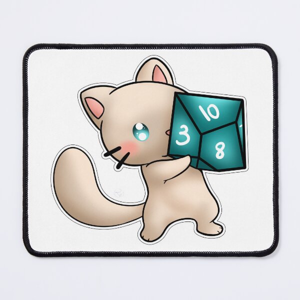 Item preview, Kitty dungeon and dragon designed and sold by Drawersofdraw.