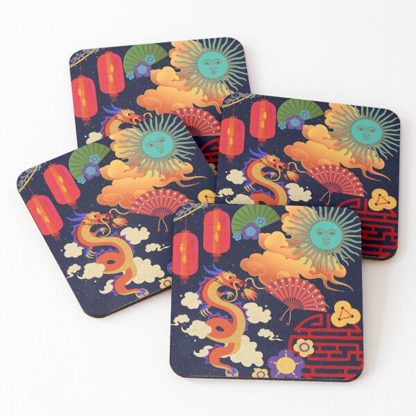 Old Chinese Art Coasters for Sale Redbubble