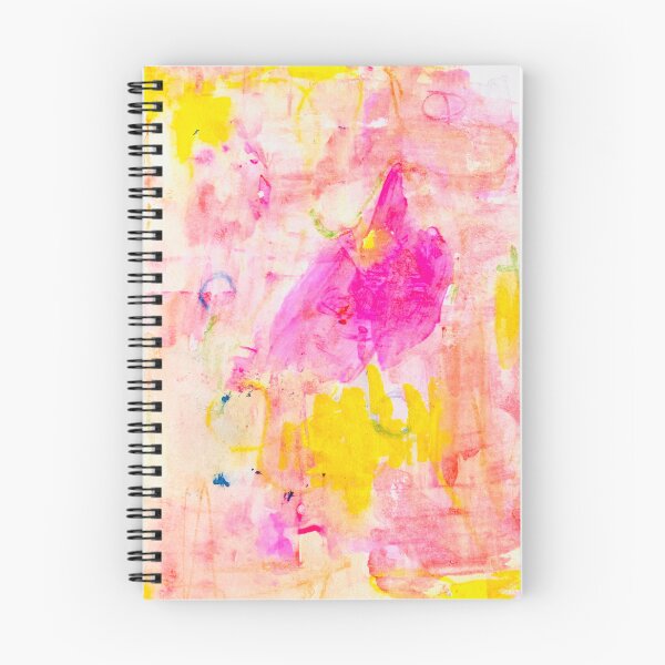 Item preview, Dreamy Pink and yellow abstract art  designed and sold by Scrapgenie.