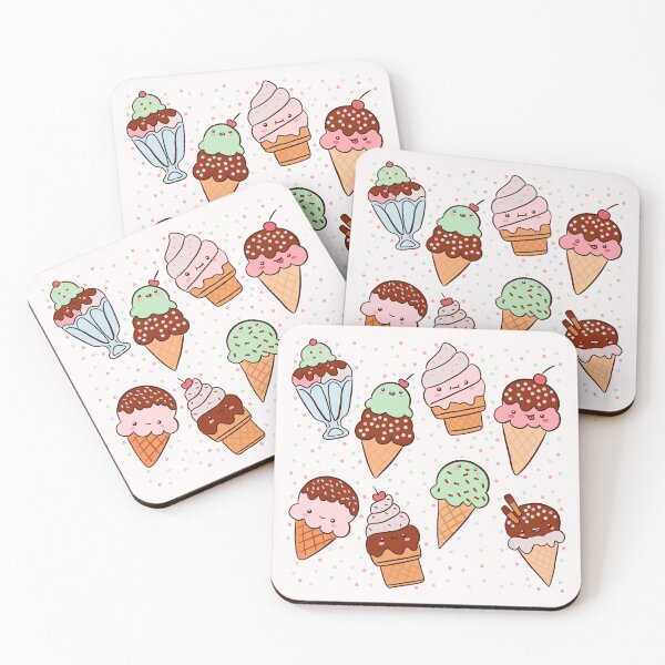 Item preview, Cute ice cream pattern  designed and sold by Yarafantasyart.