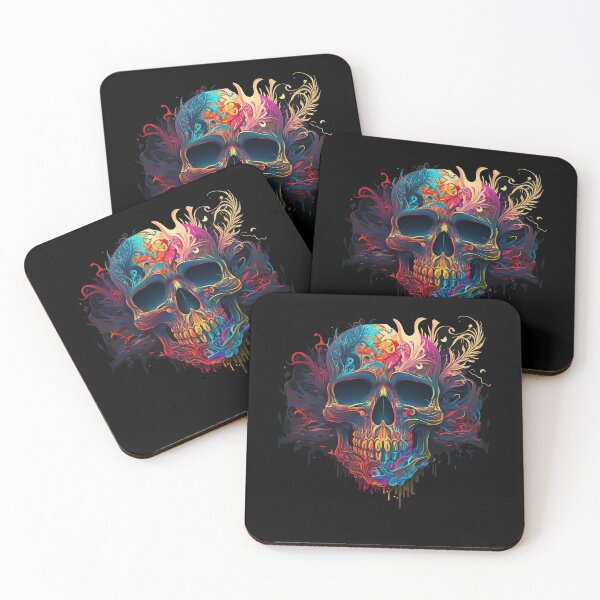 Item preview, colorful skull designed and sold by k3rstman1.