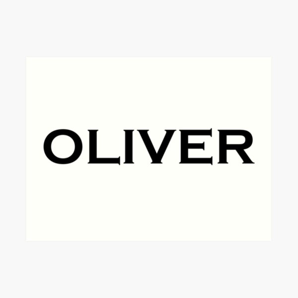 Oliver Name | Art Print