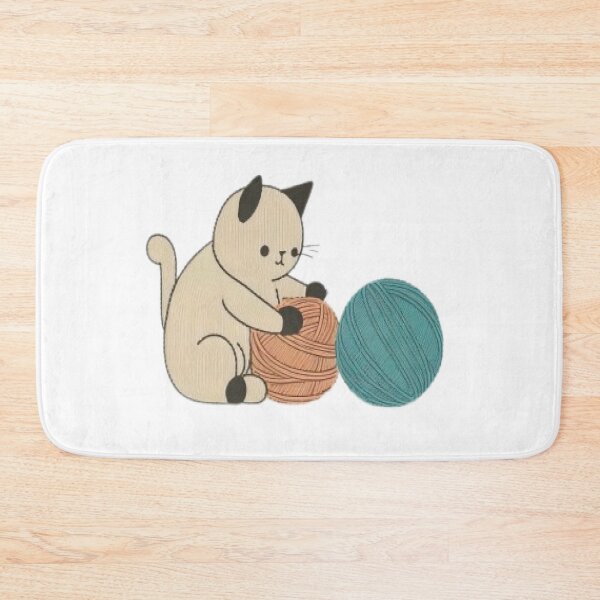 Item preview, cat playing with a ball of string designed and sold by Beauti-artist.