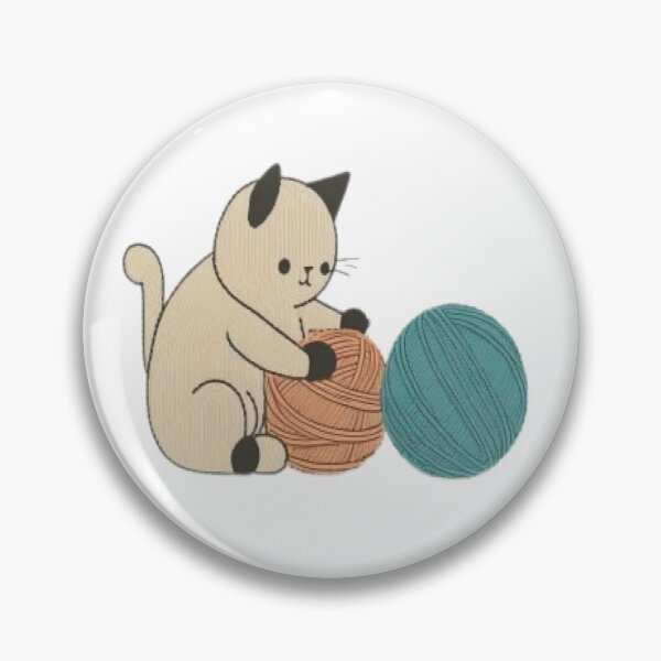 Item preview, cat playing with a ball of string designed and sold by Beauti-artist.
