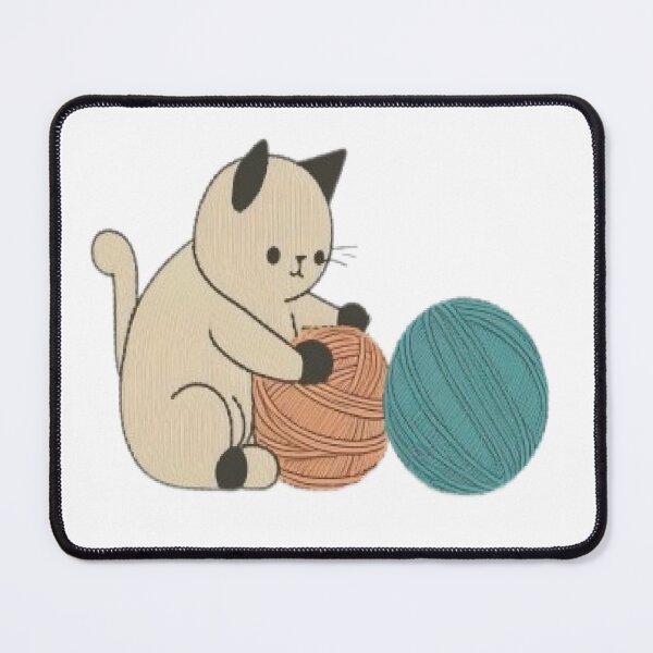 Item preview, cat playing with a ball of string designed and sold by Beauti-artist.