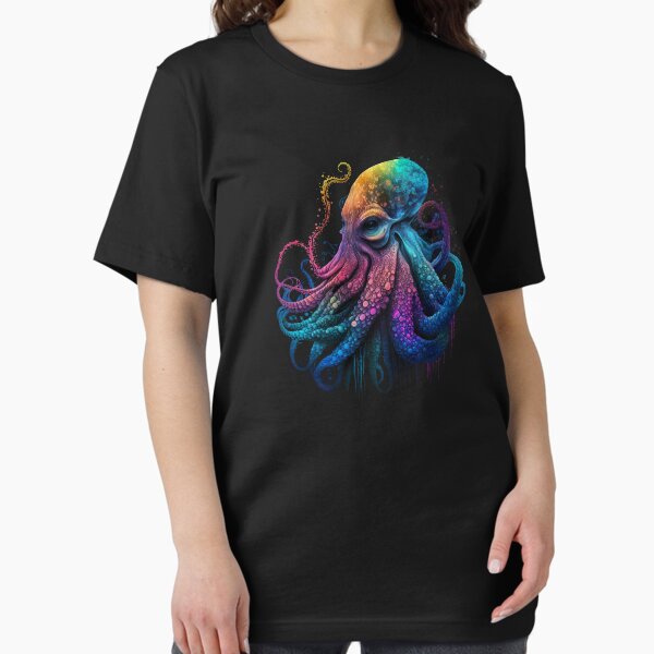 Item preview, Psychedelic Surreal octopus dj, alien squid scifi design, tentacles monster designed and sold by IceBreakerStd.