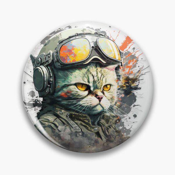 Item preview, Apocalyptic cat intense action designed and sold by NxtGenArt.