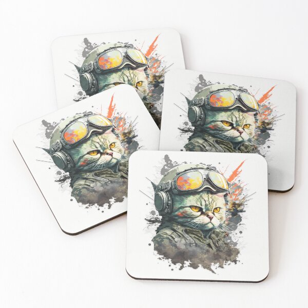 Item preview, Apocalyptic cat intense action designed and sold by NxtGenArt.