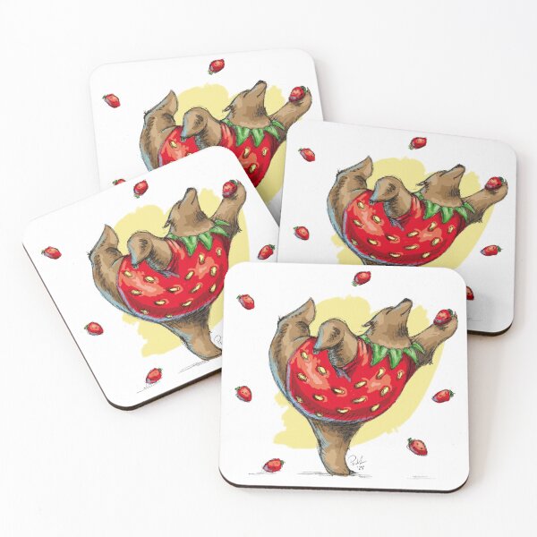 Item preview, Strawberry Bear - Strawbeary Drawing designed and sold by ArtByPMW.
