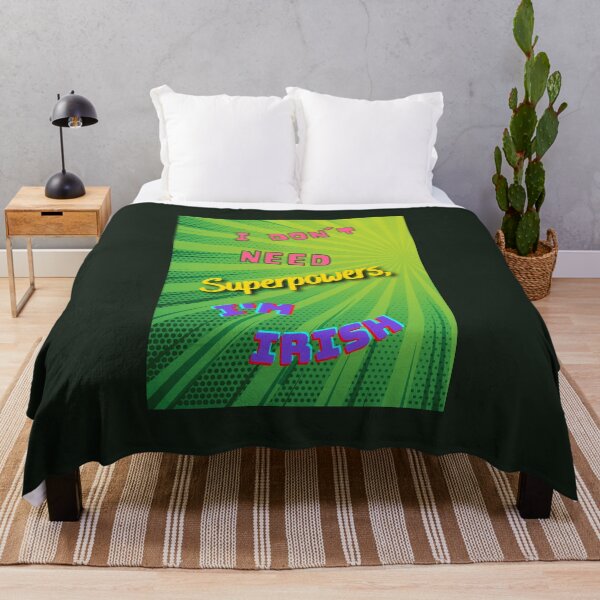 Item preview, I don't need Superpowers, I'm Irish designed and sold by ShenaniganIrish.
