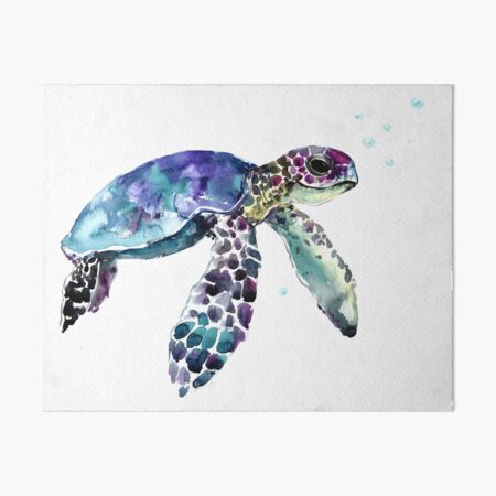 Sea Turtle Art Board Print