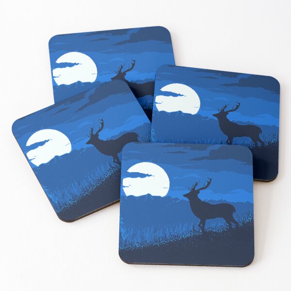 Item preview, "The Lone Deer" - pixel art designed and sold by Retroperks.