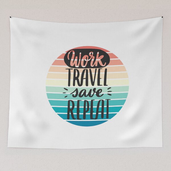 Item preview, Work Travel Save Repeat Travel T Shirt designed and sold by Torrex.