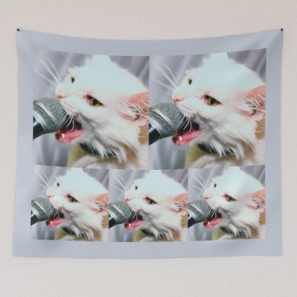 Item preview, Rock Star Cat Singing In A Microphone, Cat 15 designed and sold by LesTheArt.