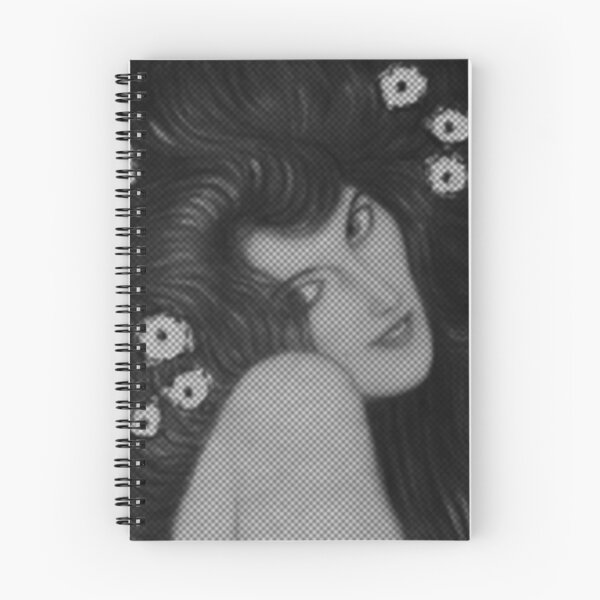 Artikelvorschau, Schwarz-Weiß-Gustav-Klimt-Frau mit Blumen in ihrem langen Haar Beethoven-Friese-Malerei Monochromatischer Halbton-Effekt Bearbeiten von Veda Graphic Abstract entworfen und verkauft von kattakitty.