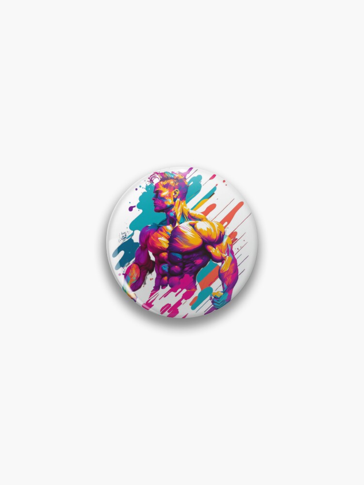 Gym Bro Fitness Motivation Pin for Sale by LuuDesigns