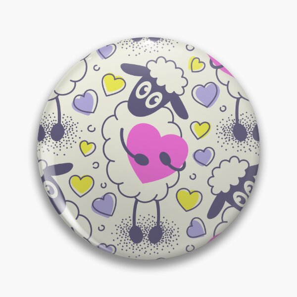 Item preview, 2396 - cute Valentine's sheep with heart designed and sold by RouCouCou.