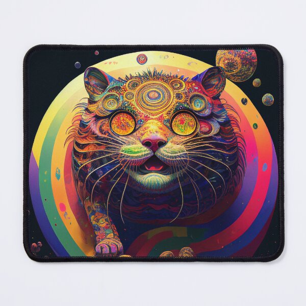 Item preview, Psychedelic Portal Cat designed and sold by PsychedelicHQ.