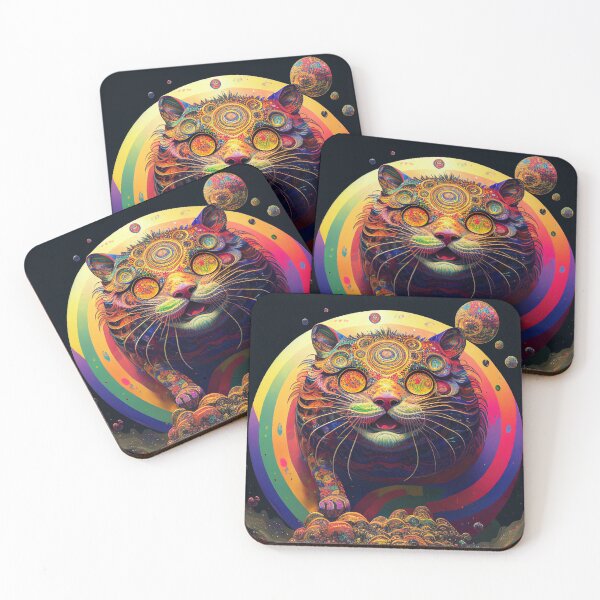 Item preview, Psychedelic Portal Cat designed and sold by PsychedelicHQ.