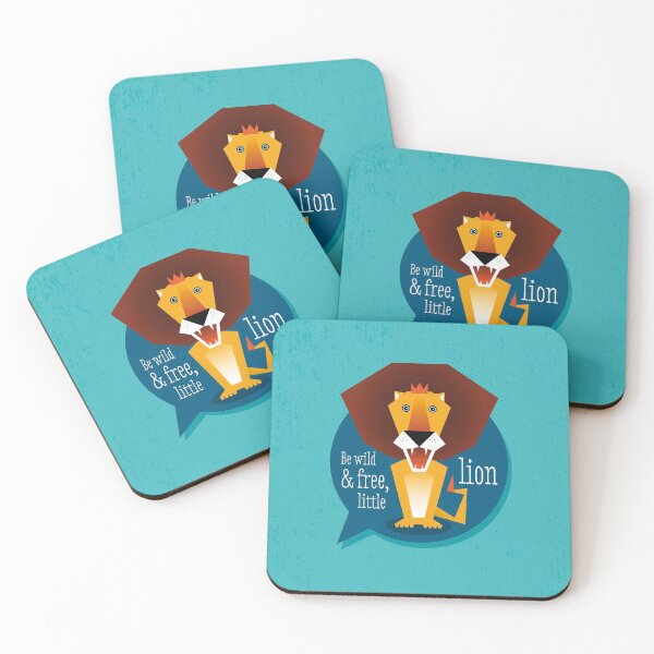 Item preview, Illustration nursery lion - Be wild and free, little lion designed and sold by Pia Kolle.