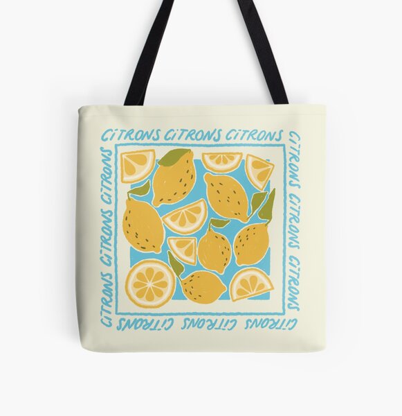 Lemon All Over Print Tote Bag