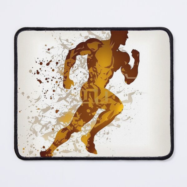 Item preview, fitness man running silhouette  designed and sold by warzin.