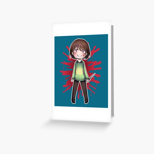 Chara, Undertale Greeting Card for Sale by probably-wicked