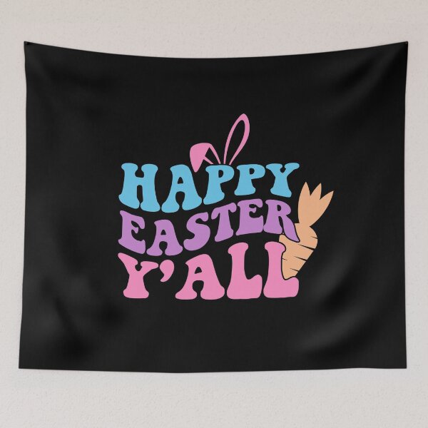 Item preview,  HAPPY EASTER YALL - cute easter wishes designed and sold by KatisDesign.
