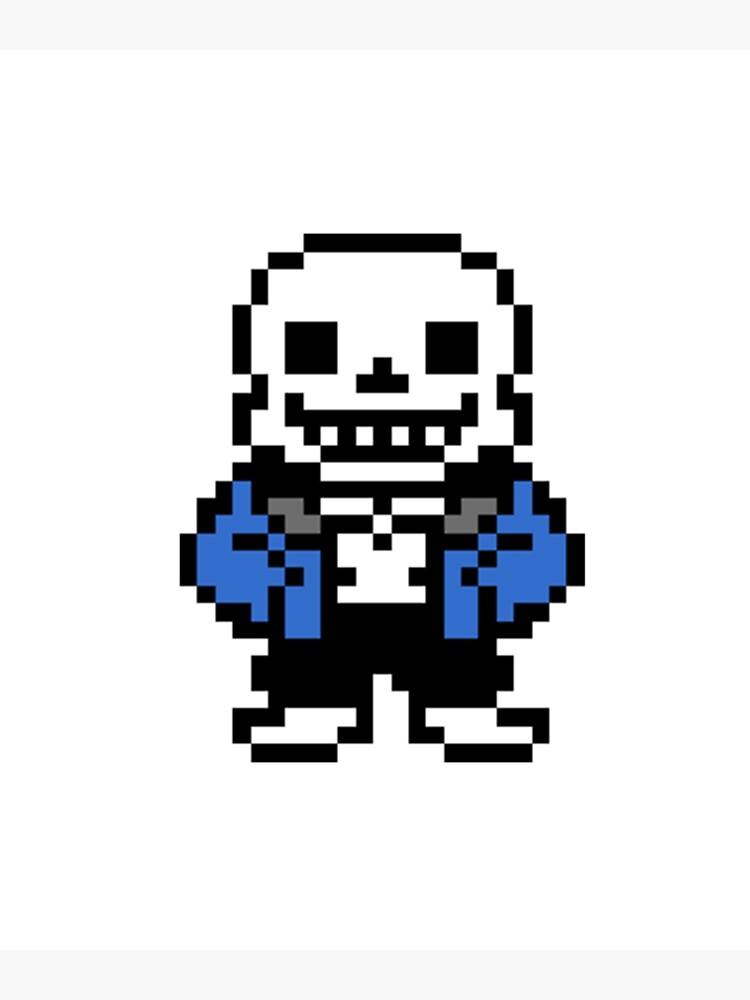 Poster Propaganda - Pixel Art - Undertale - Sans